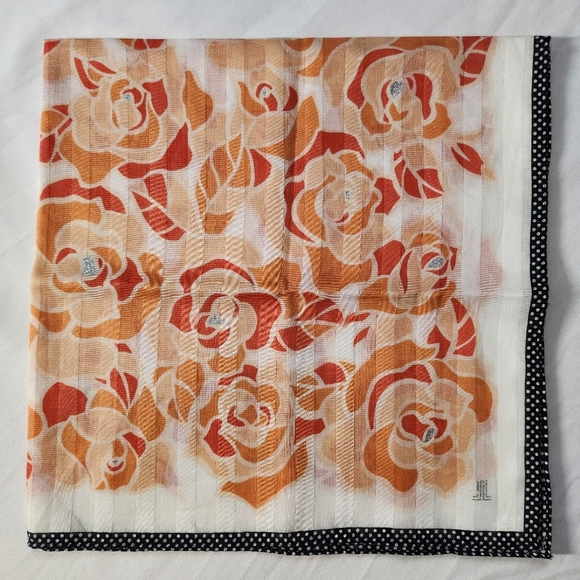 Lanvin Handkerchief Cotton Brandnew Authentic #10 - Picture 6 of 7